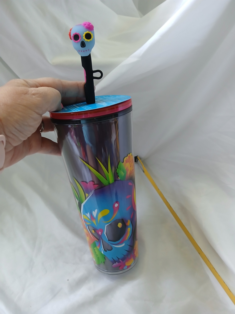 Starbucks Day Of The Dead 2025 Dia De Los Muertos Tumbler With Straw Topper